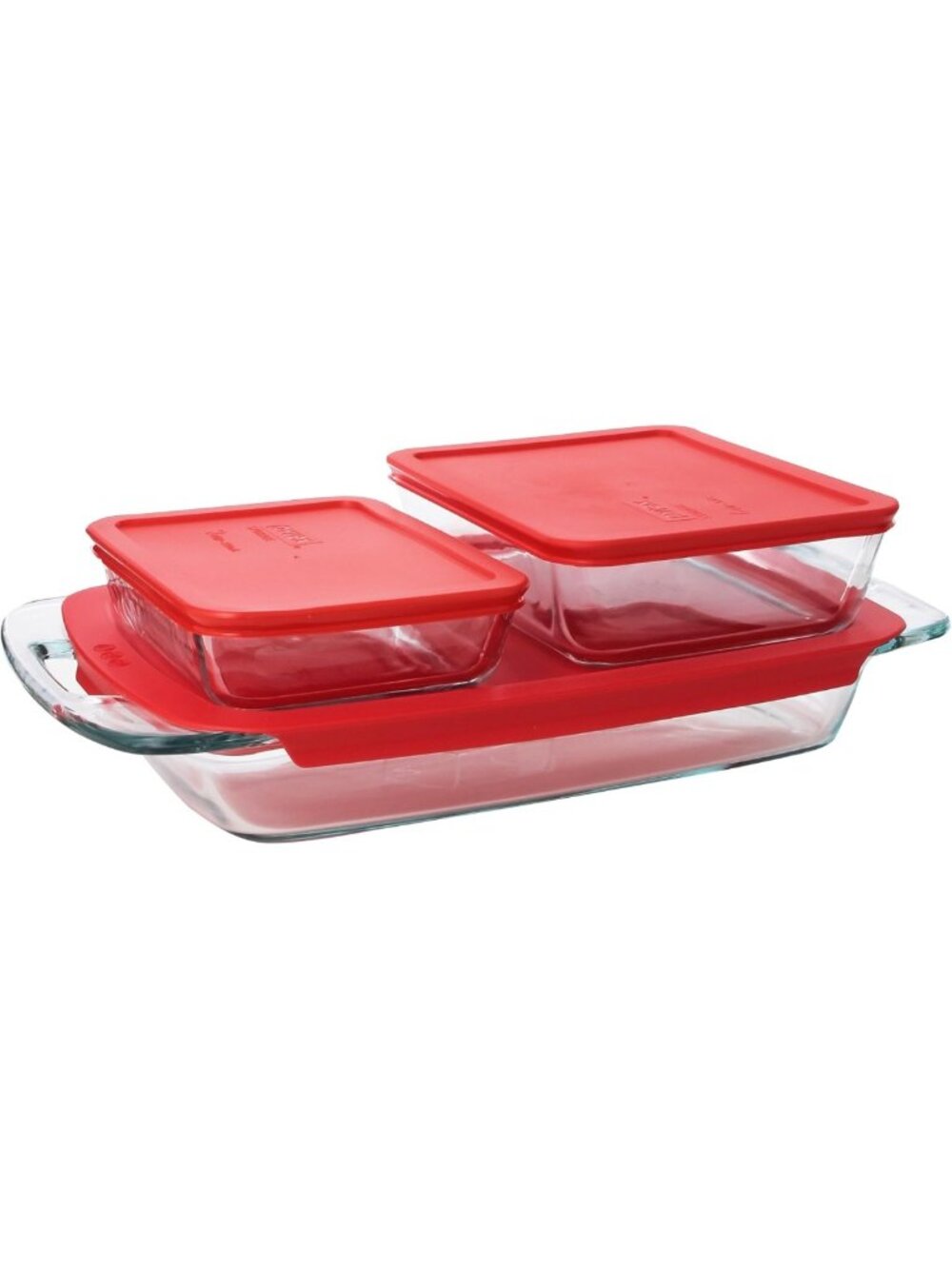 3-Quart Oblong Baking Dish - Durable Glass, Easy Grab Design for Perfect Baking
